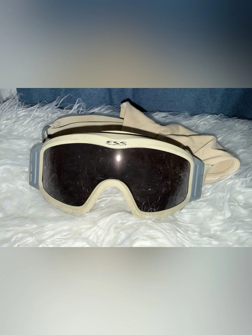 ESS Tactical Snow/Ski Goggles in Tan with Black Lens